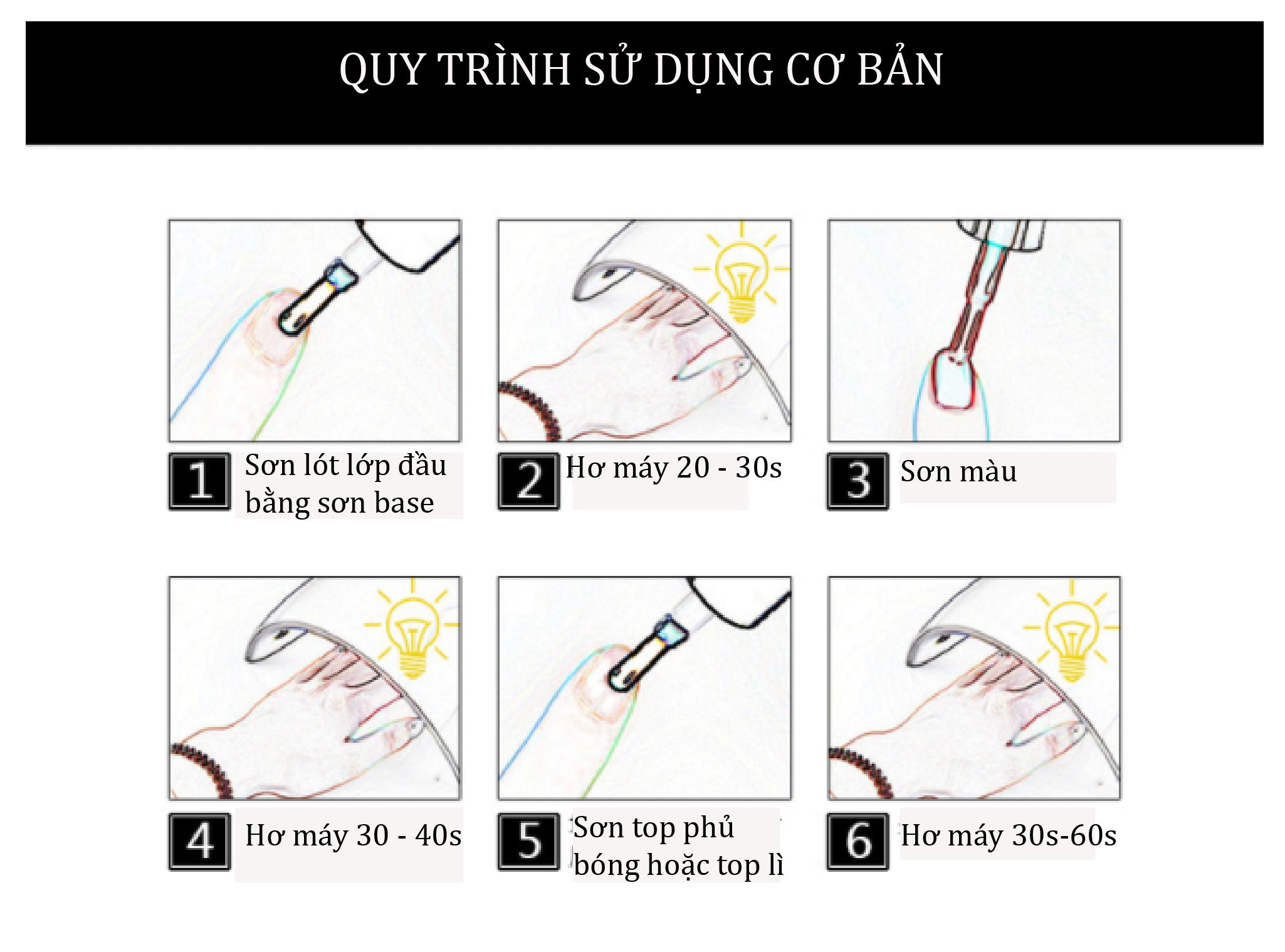 Set sơn móng gel AS đậu đỏ DS 6 màu chai 15ml