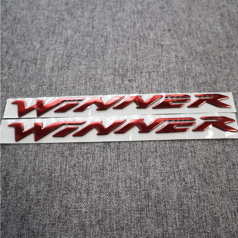 [HCM]TEM CHỮ XE WINNER NỔI TRANG TRÍ XE CAO CẤP NHƯ ZIN (MÀU ĐỎ)