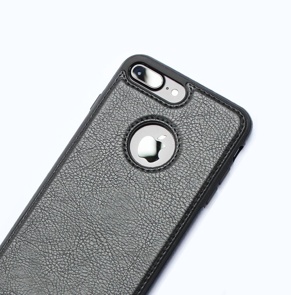 (Màu đen) Ốp lưng da iPhone 7 Plus - IP 7 Plus - PS CASE phân phối