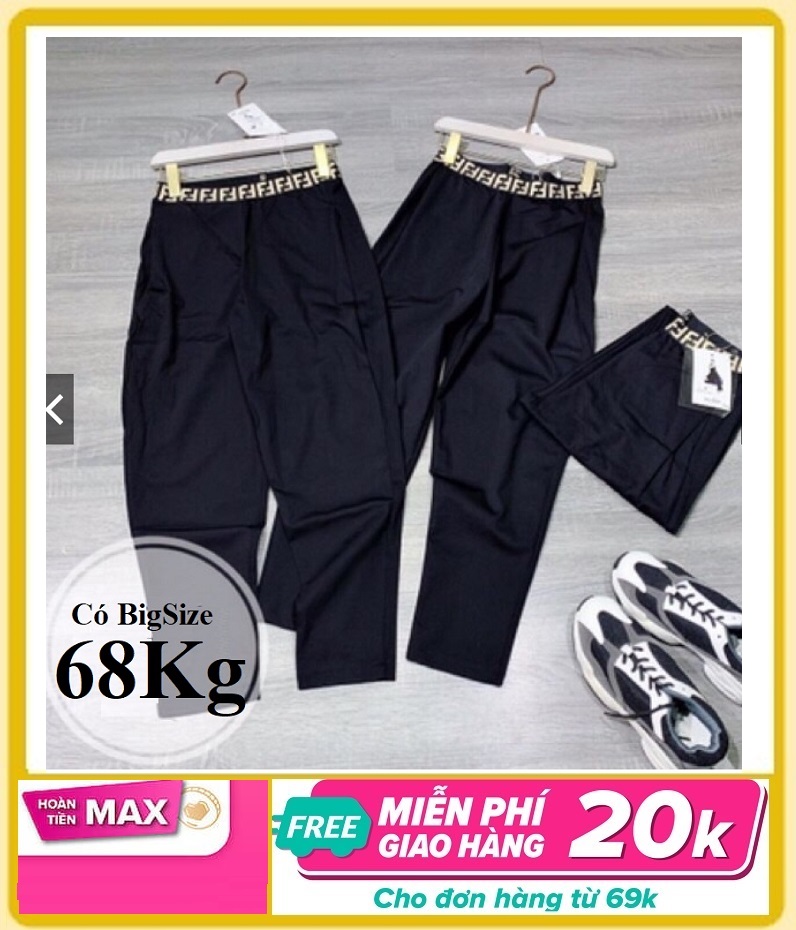 Quần Baggy Bom, Chất Thun Dày Cao Cấp, Dáng Lỡ 80CM, có Big Size 69KG