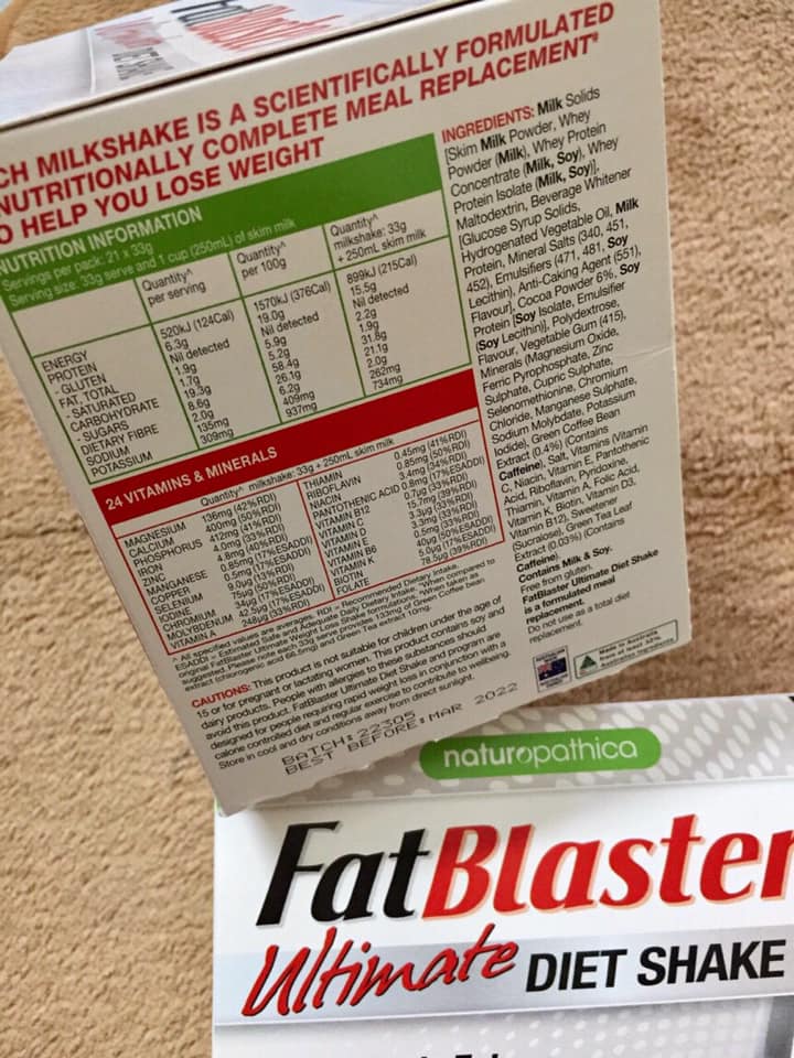 SỮA UỐNG GIẢM CÂN FATBLASTER Ultimate 21 gói x 33g