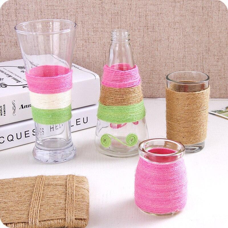 Dây gai màu trang trí đồ handmade (1 cuộn, dài 100 mét, sợi 2mm)