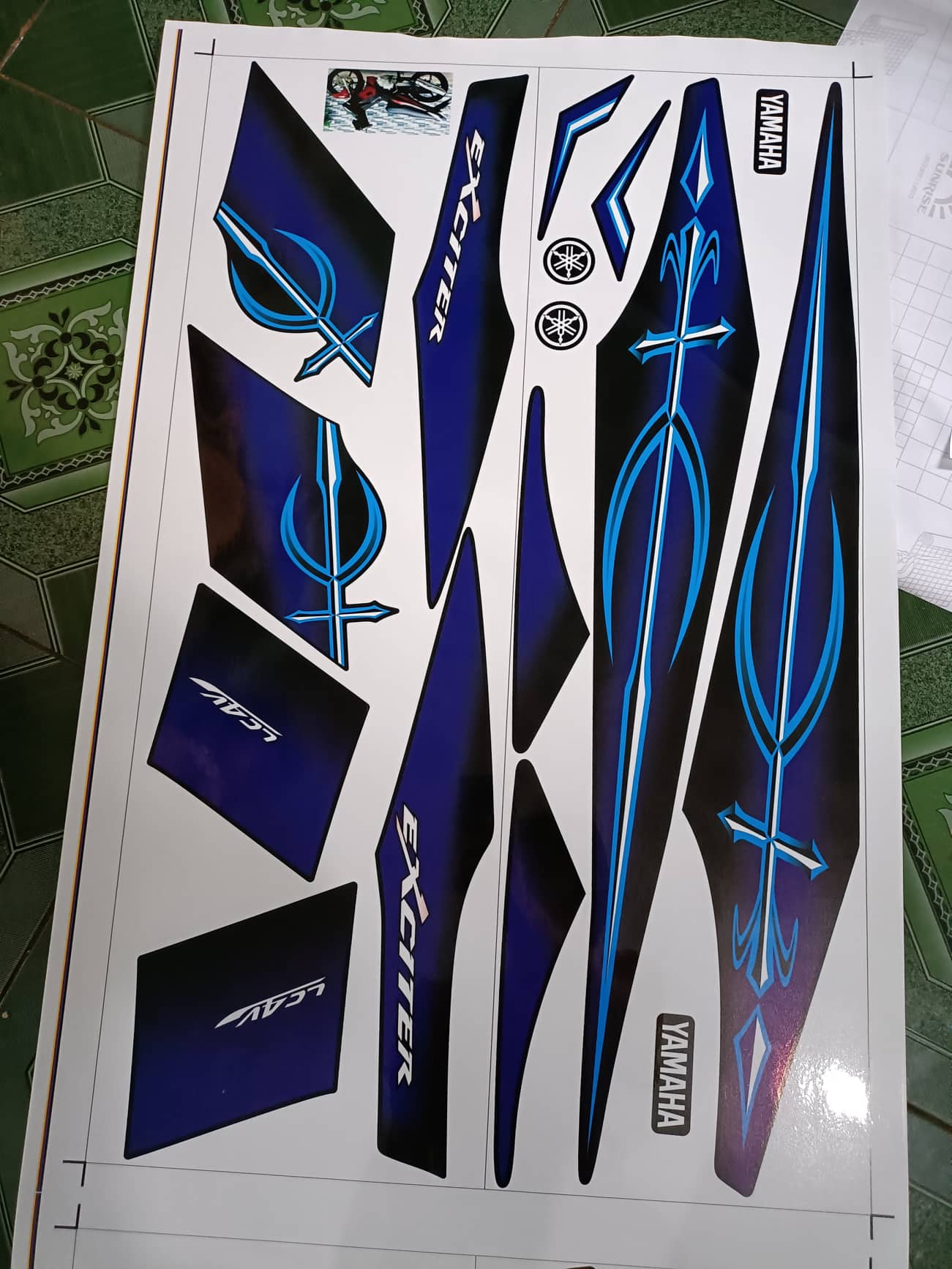 Tem rời ex 2010 kiếm xanh đen