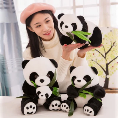 MUMU Birthday Kids Baby Kneeling Sitting Soft cloth Toy Present Doll Cute Cartoon Pillow Plush Panda Stuffed Animals