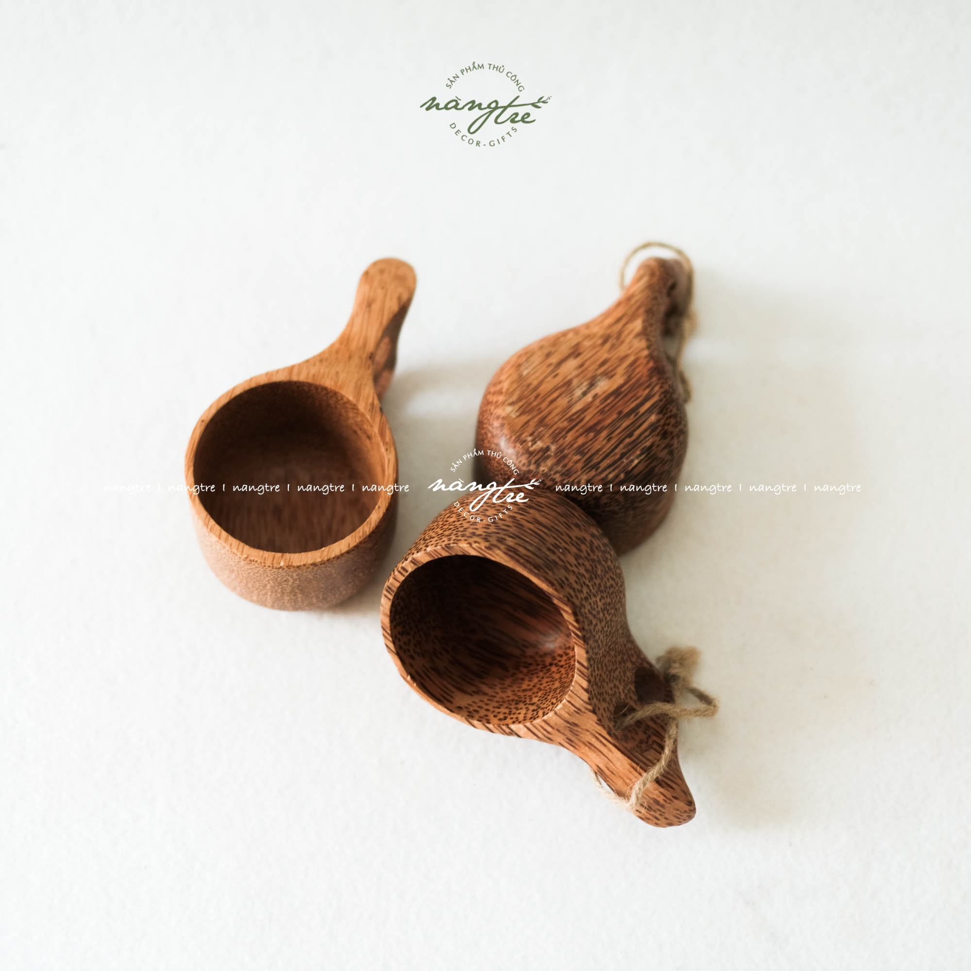 [HCM]Ly cốc bằng gỗ dừa- Ly gỗ dừa decor