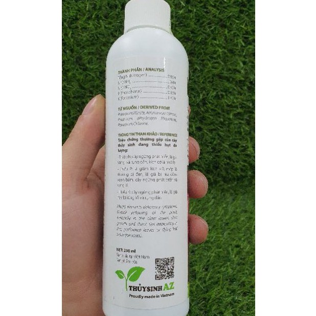 Phân nước hồ cá thuỷ sinh Macros NPK+ 230mL