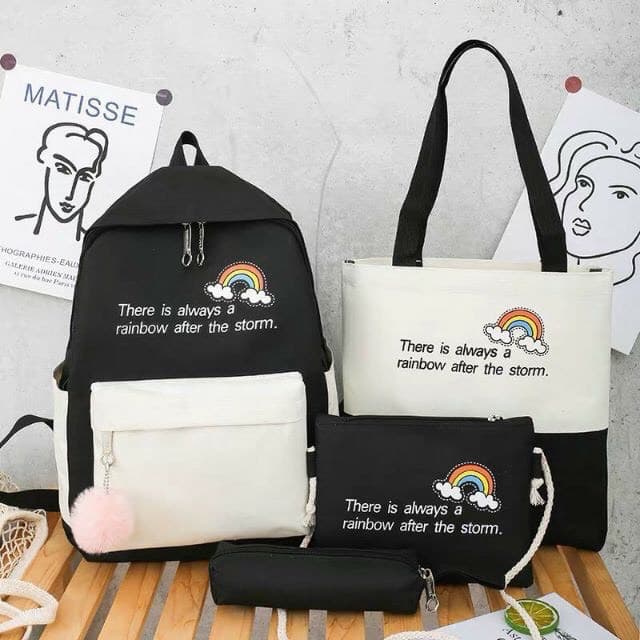 Set 4 món balo balo cầu vòng balo nữ đi học balo học sinh balo đi chơi balo nữ đi học hàn quốc balo đi học nữ cấp 2 balo du lịch Set 4 Món Balo Balo Cầu Vòng Balo Nữ Đi Học Balo Học Sinh Balo Đi Chơi Balo Nữ Đi Học Hàn Quốc Balo Đi Học Nữ Cấp 2 Balo Du Lịch