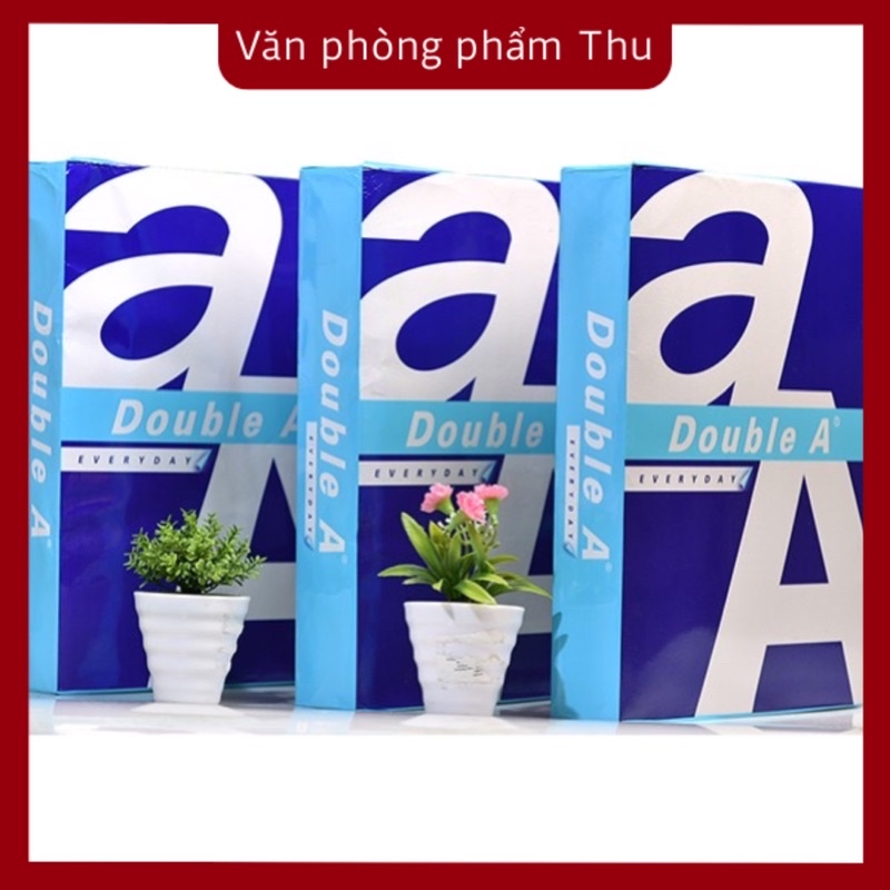 Giấy In A4 70gsm Double A - Ik Plus - Ik Copy - Idea- Excell [ Thùng 5 Ream ]