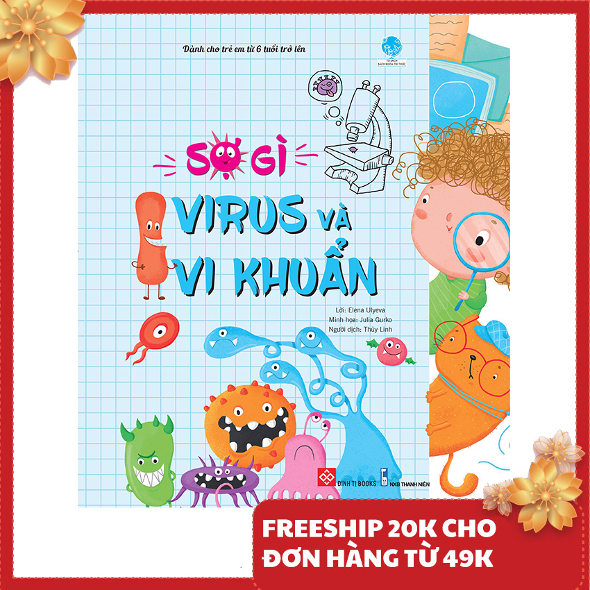 Sách thiếu nhi - Sợ Gì Virus Và Vi Khuẩn