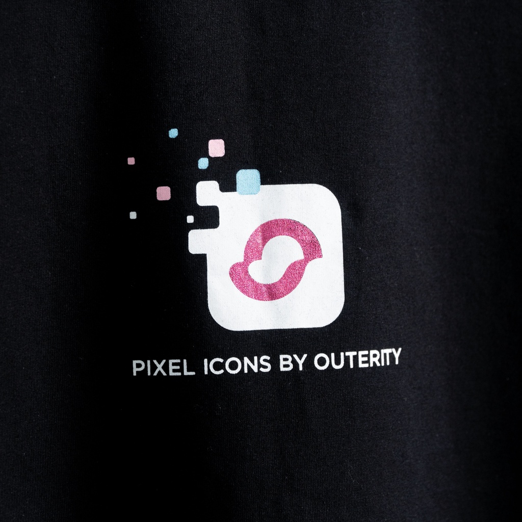 Áo thun Outerity Big Logo Pixel đen - ver2.0 / ORP145