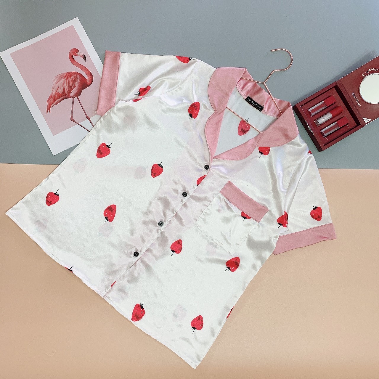 SET BỘ DÀI MẶC NHÀ CHẤT LỤA SATIN CỰC MÁT HÀNG CAO CẤP