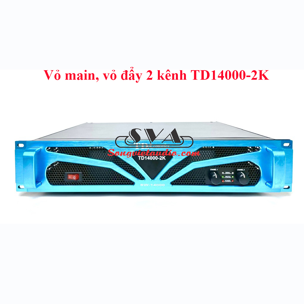 Vỏ main, vỏ đẩy 2 kênh TD14000-2K-xanh
