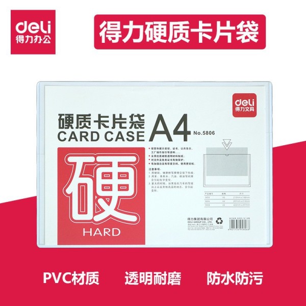 [HCM]Bìa Nhựa Cứng - Card Cast Deli 5806
