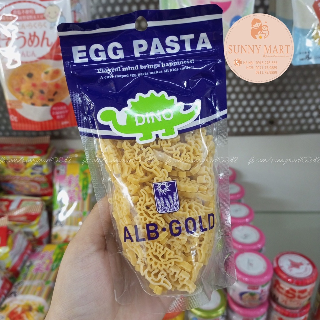Nui hình chữ cái Egg Pasta Nhật cho bé từ 10m+