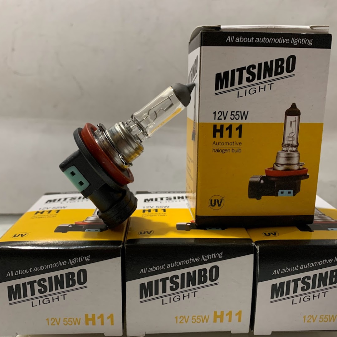 Bóng đèn cốt, đèn gầm, đèn cản, đèn sương mù h11- 12v/55w mitsinbo hàn quốc .