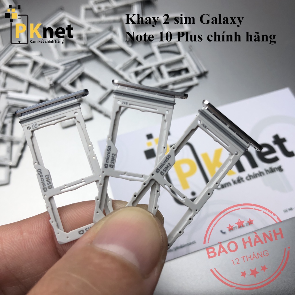 Khay sim Samsung Note 10 Plus, chính hãng, 2 sim
