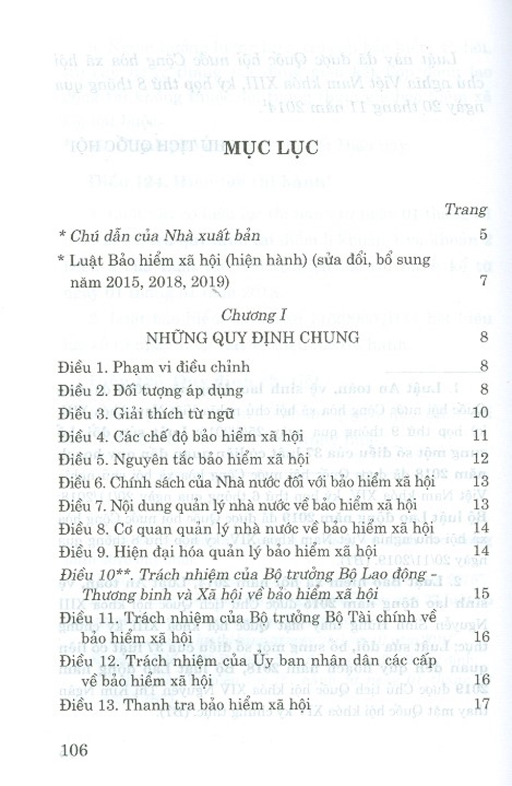 Luật Bảo Hiểm Xã Hội (Hiện Hành) (Sửa Đổi, Bổ Sung Năm 2015, 2018,2019)