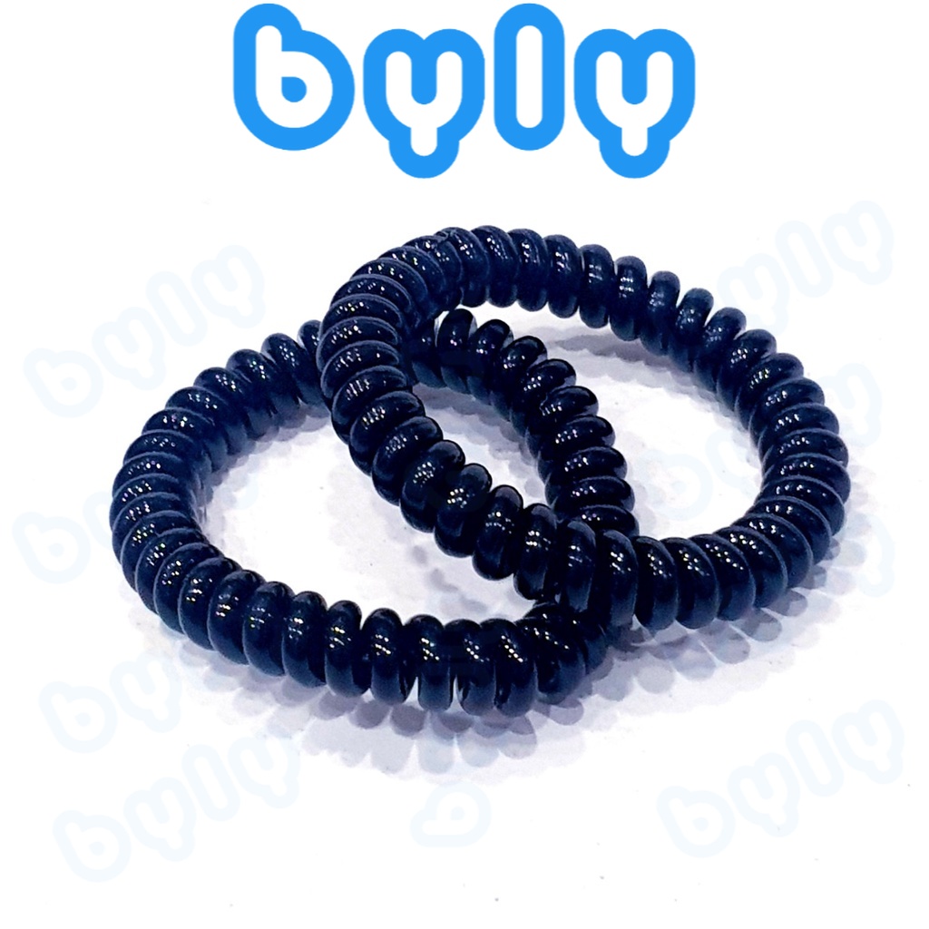 Ship hoả tốc - Cột tóc lò xo nhỏ đen - nhiều màu (3cm) - ByLy Store