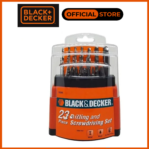 Black+decker - 15095-b1 bộ mũi khoan và vặn vít 23 chi tiết