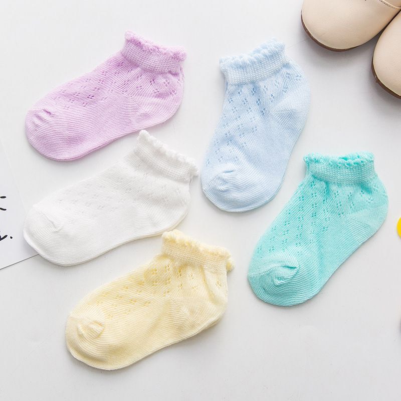 Set 5 đổi tất lưới cho bé sơ sinh, vớ mềm mại thoáng mát cho bé trai, bé gái đủ size cho bé từ 0 - 2 tuổi