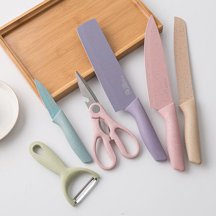 Bộ Dao Lúa Mạch Nhà Bếp Kitchen 6 Món