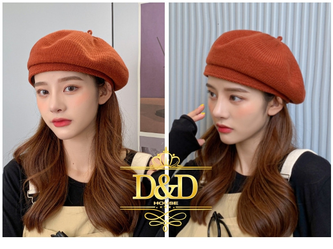 [HCM]Mũ nón nồi beret nữ vải len nhiều màu