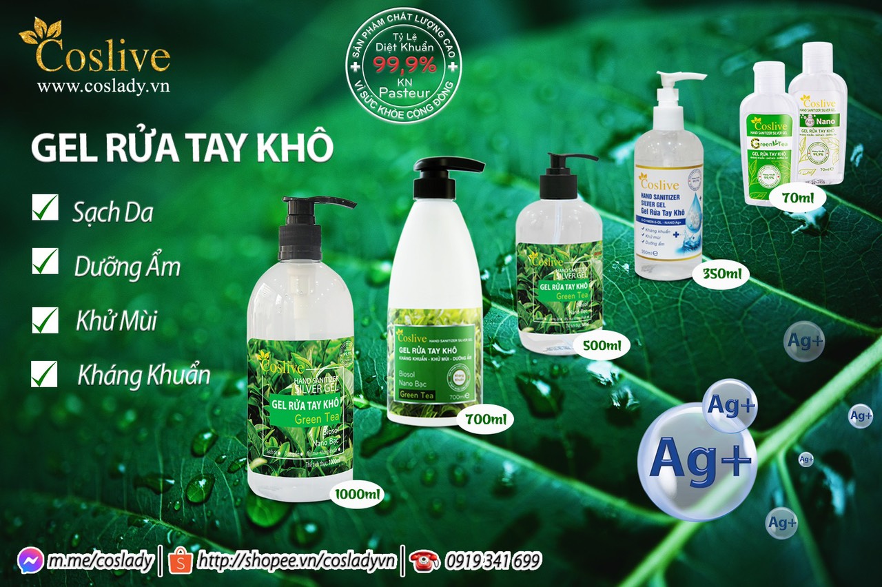 GEL RỬA TAY KHÔ KHÁNG KHUẨN 1000ML