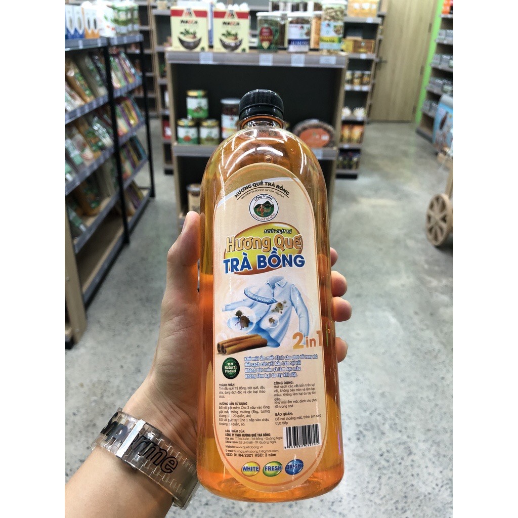 Nước Giặt Xả Quế Trà Bồng 1 Lít