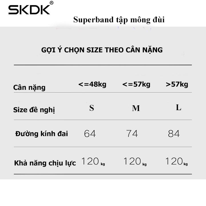 [HCM]Đai đàn hồi Superband tập mông đùi SK006