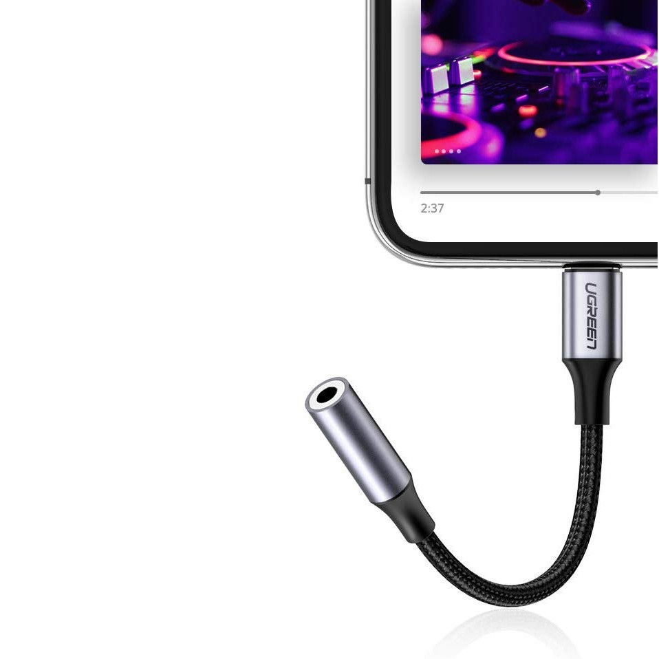 (30cm) Cáp âm thanh từ Lightning sang 3.5mm - Ugreen 30756