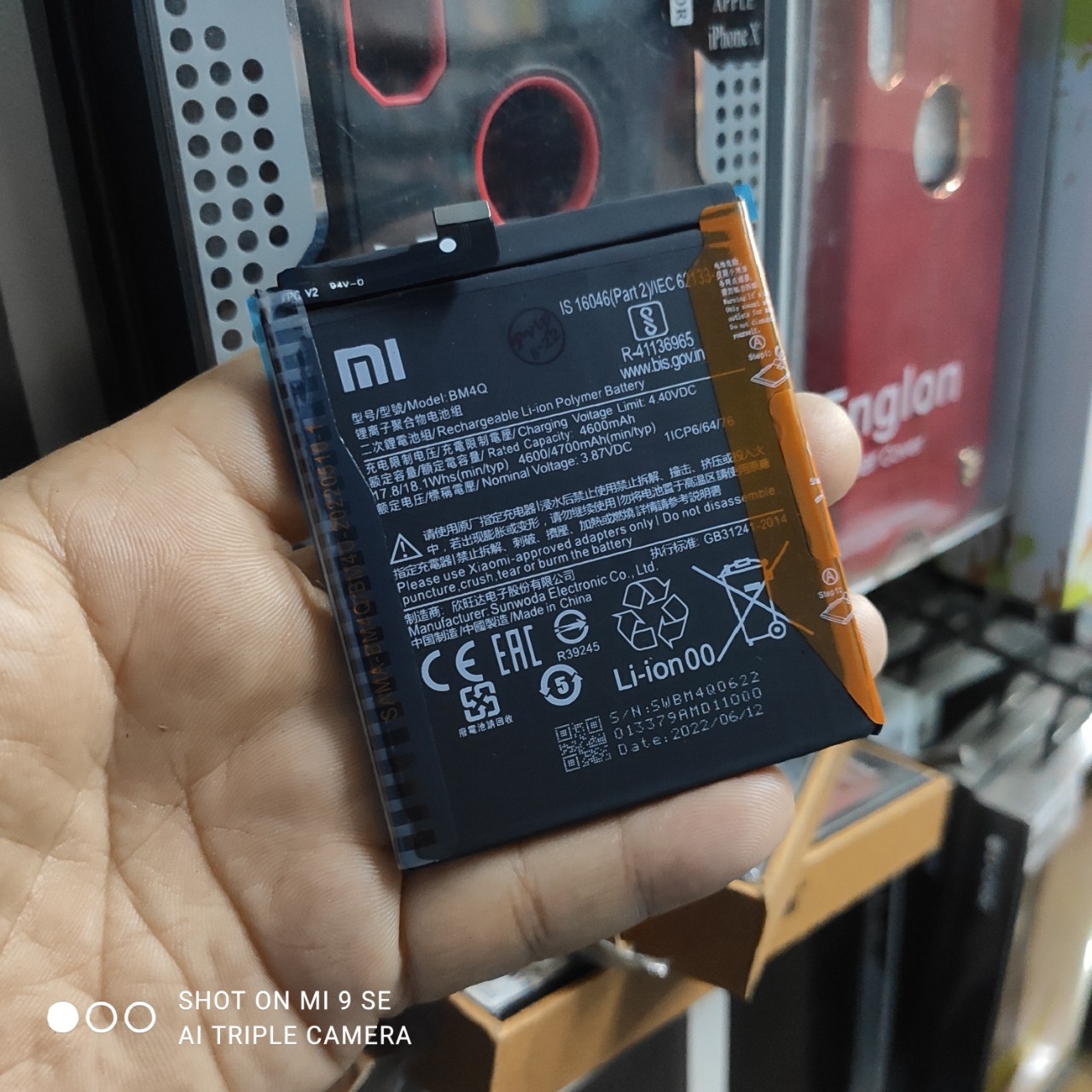 Battery for xiaomi redmi k30 pro, poco f2 pro bm4q