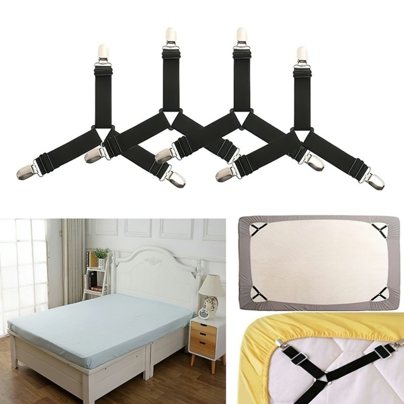 Bộ Kẹp ga trải giường chống xê dịch cố định giữ phẳng drap ga phủ giường và vỏ ghế sofa(Loại 4 góc hoặc 6 chiều)-HAUSE