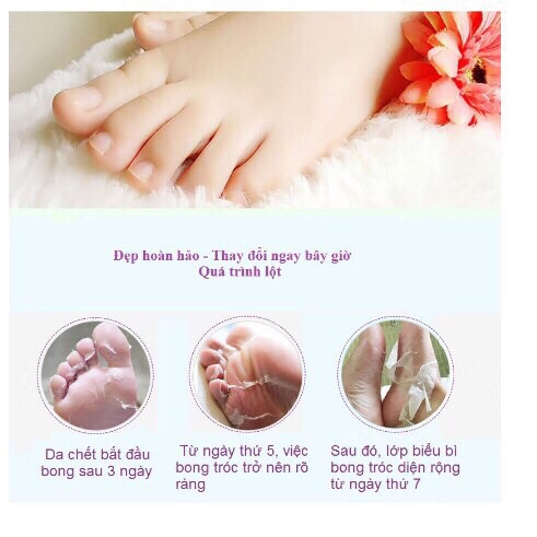 Mặt nạ ủ da chân tẩy tế bào da chết cho làn da mịn màng