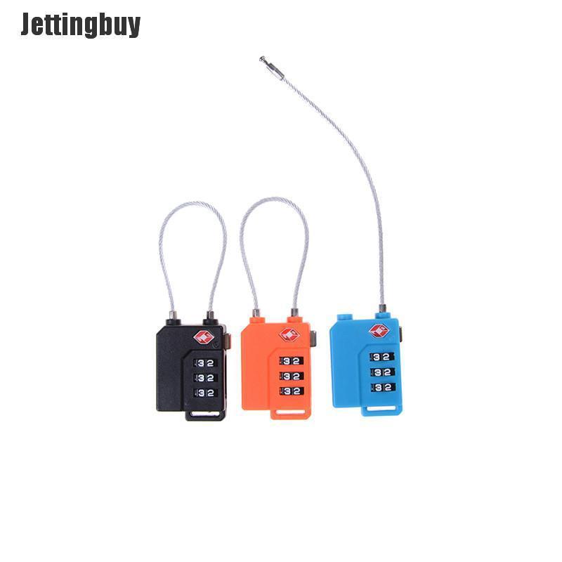 Jettingbuy TSA Resettable 3 Digit Combination Lock Travel Luggage Suitcase Code Padlock