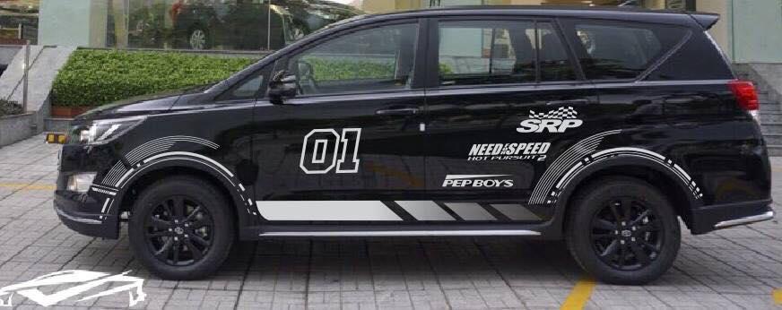Tem dán sườn xe innova