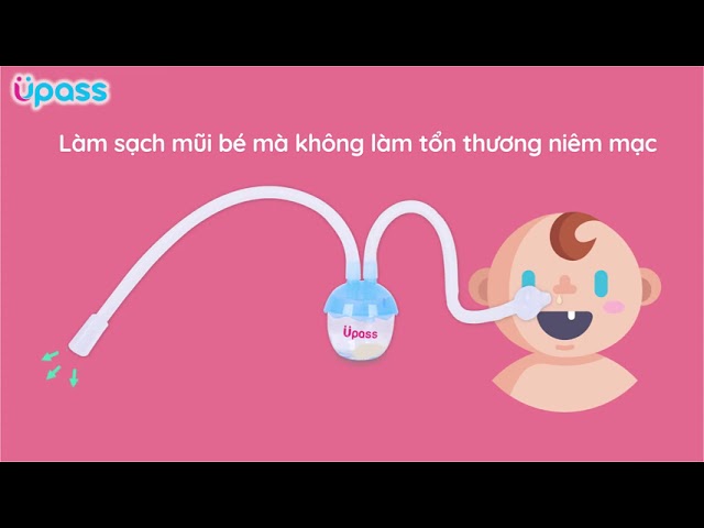 Hút mũi dây cao cấp silicon cho bé UPASS