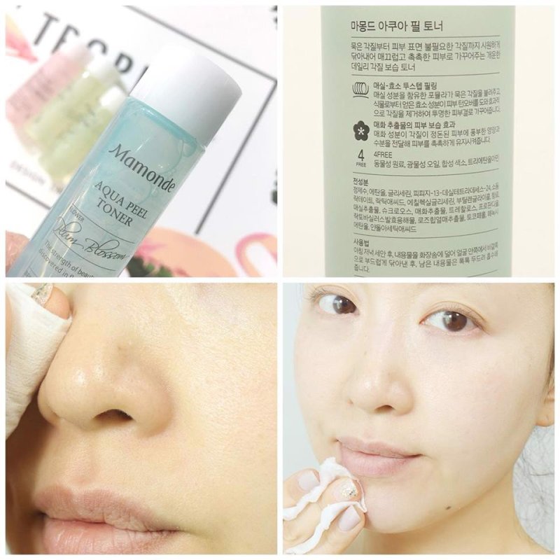 Nước Hoa Hồng Cấp Nước, Tẩy Da Chết, Ngừa Mụn Mamonde Aqua Peel Toner 25ml
