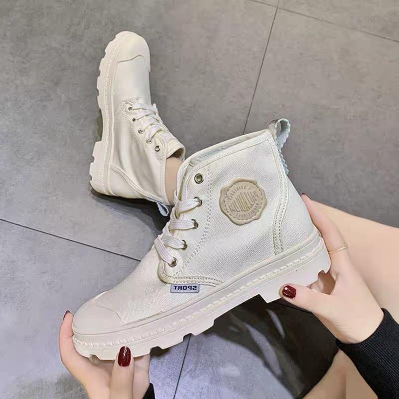 Giầy Nữ Sneaker Cao Cổ (Bốt)  Platinum Unisex (Grab Store)