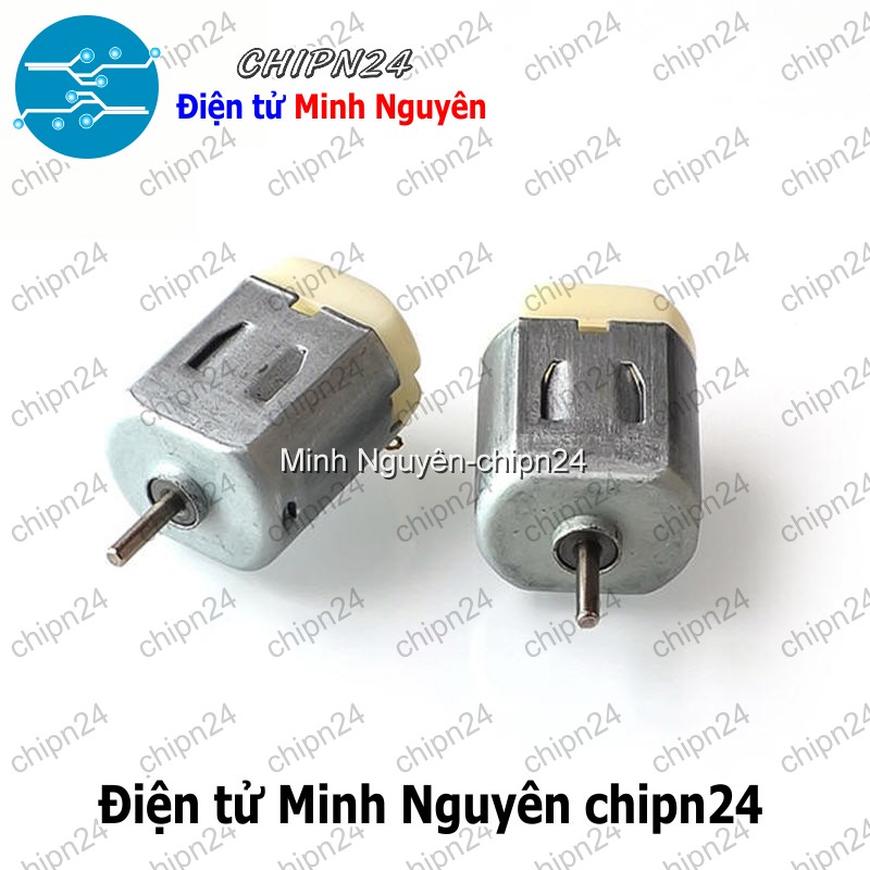 [2 cái] (Q142) Động cơ Mini dẹt 3-6V 130 - HH000314