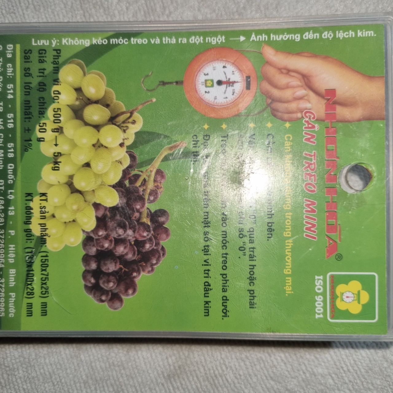 Cân treo mini  NHƠN HÒA 5Kg ( hàng y hình) ( màu ngẫu nhiên)