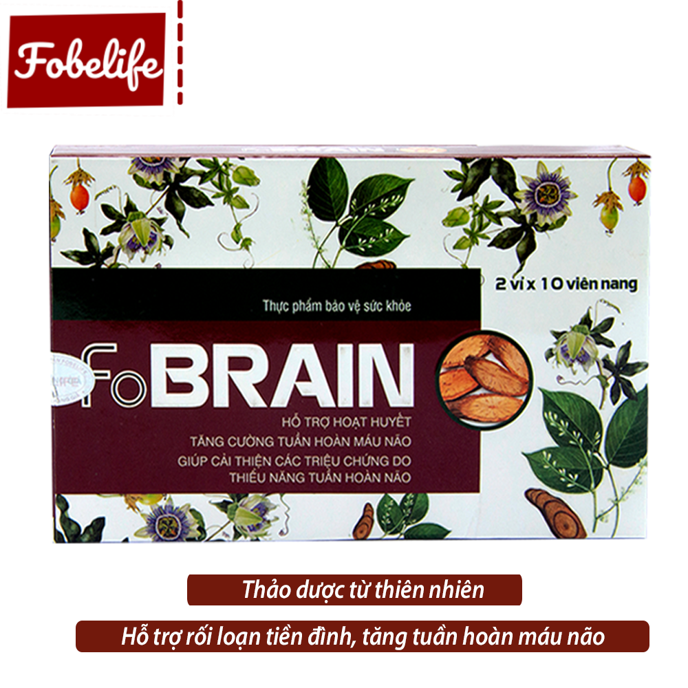 FOBRAIN hỗ trợ giảm rối loạn tiền đình Tăng Cường tuần hoàn mãu não