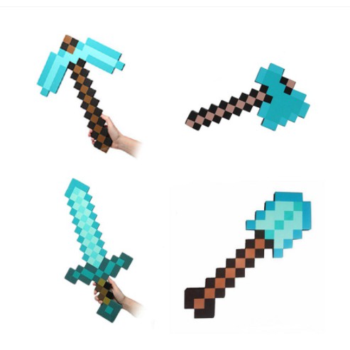 [HCM]Combo kiếm cup rìu xẻng sung minecraft kim cương