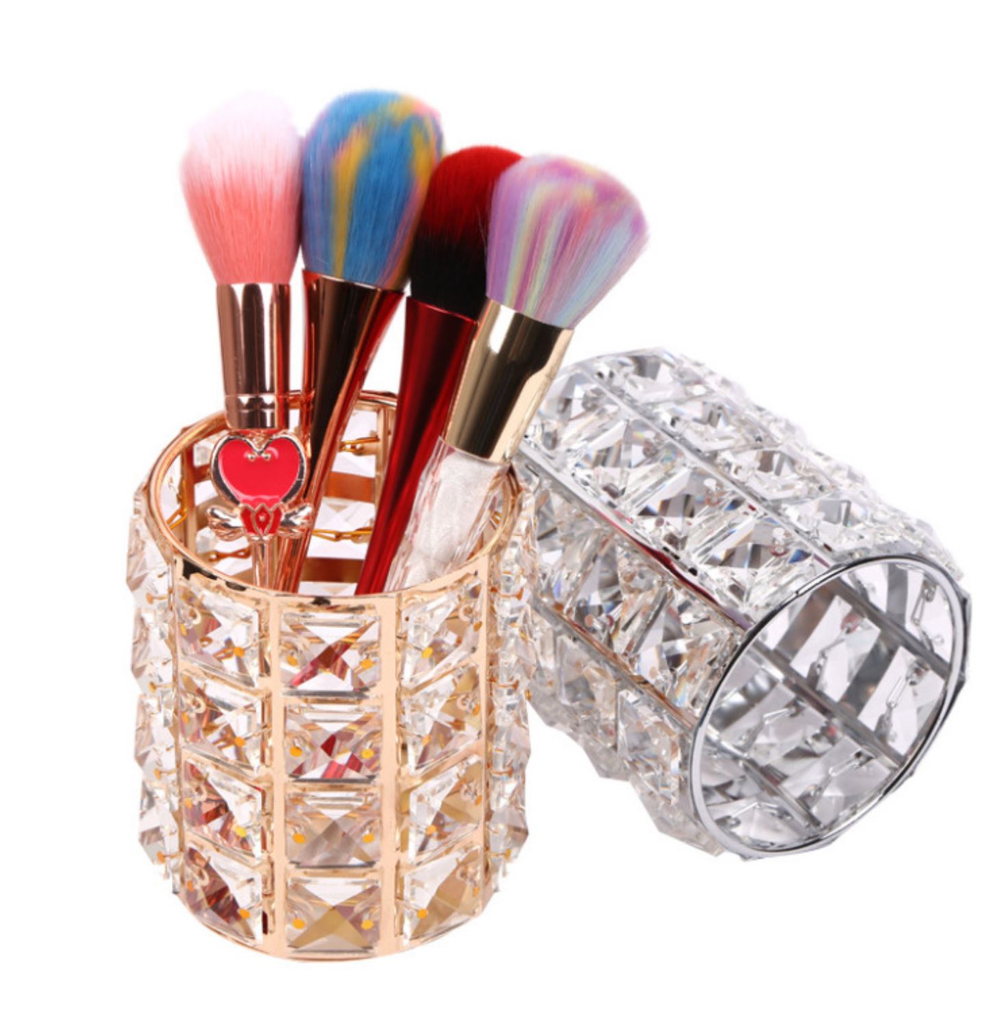 Cốc đựng cọ thủy tinh siêu sáng - Mini Nails