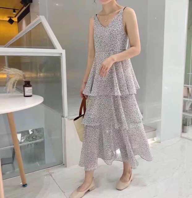 Váy maxi 2 dây - hàng Quảng Châu