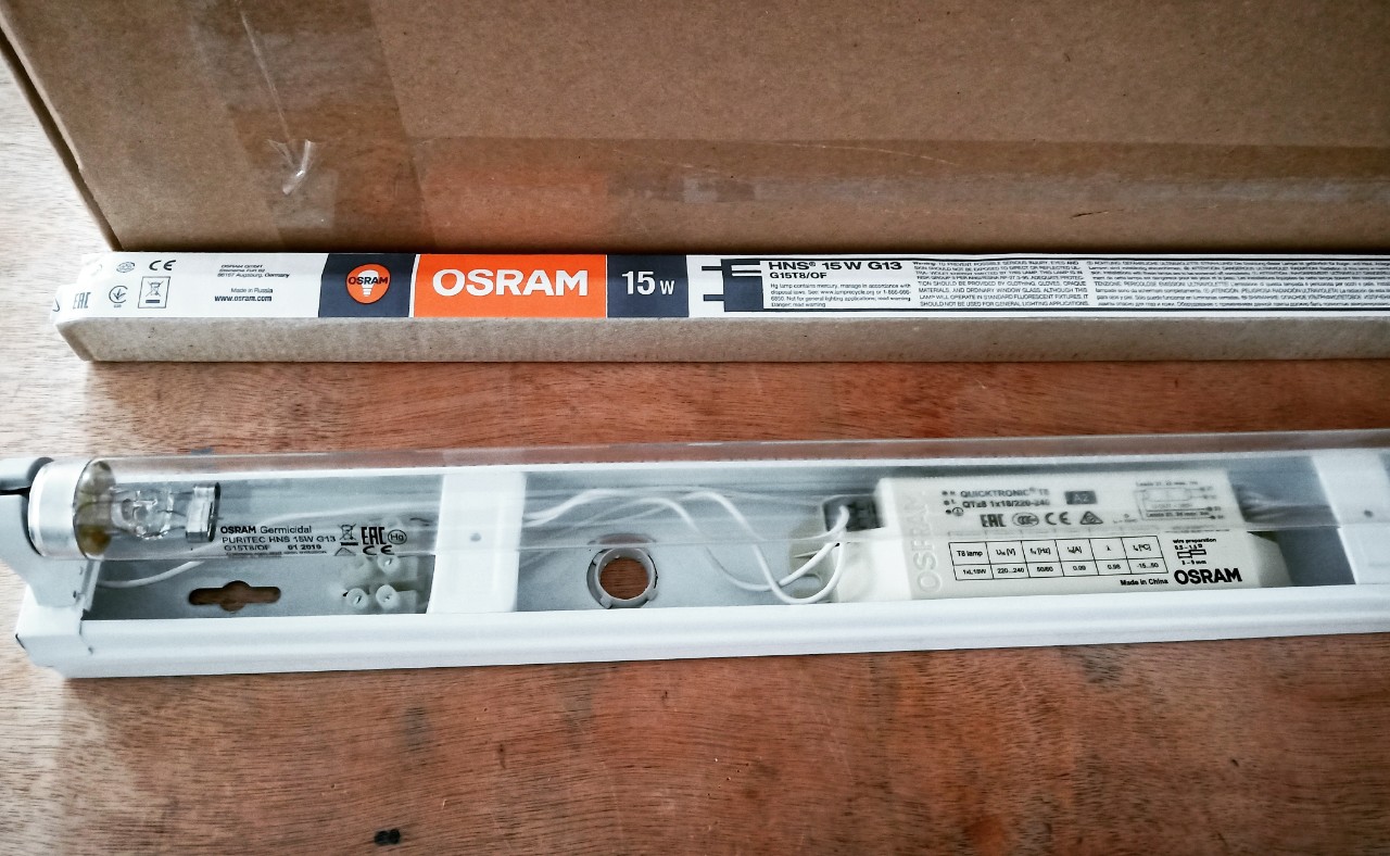 (SALE) Bộ đèn UV diệt khuẩn 15W 45cm OSRAM