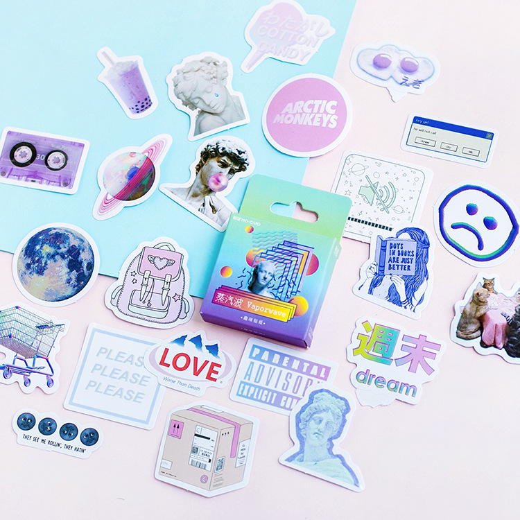 [HCM]Hộp 46 sticker Life Style trang trí planner scrapbook
