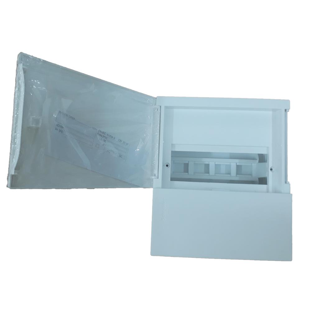 Tủ Điện Nhựa Gắn Nổi 6 đường - Mini Pragma cửa Trắng hoặc Cửa Mờ - 6 Mô đun 1 Hàng - Tủ bảng điện Schneider MIP12106; MIP12106T