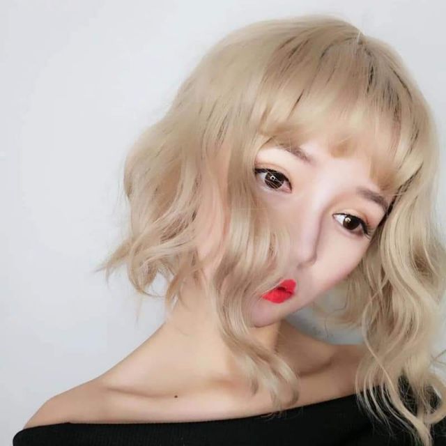 Tóc giả nữ ❤FREESHIP❤ tóc cả đầu xù ngắn - mã 3057