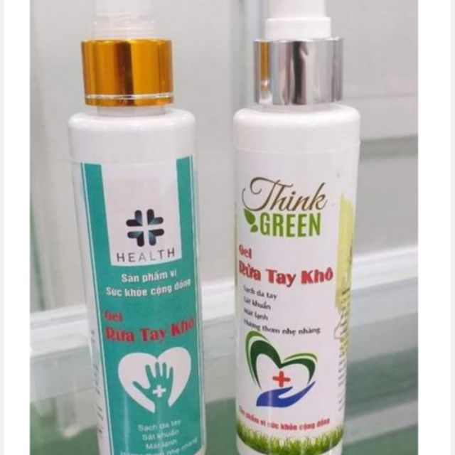 Gel rửa tay khô think green sạch tay kháng khuẩn 200ml