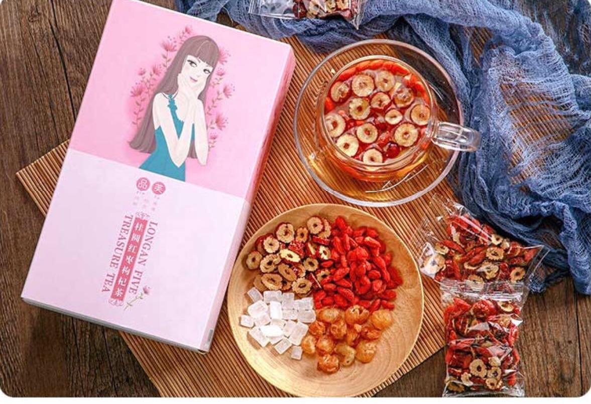 Hộp Trà Táo đỏ - Long Nhãn - Kỳ tử (loại 20 gói)